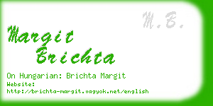margit brichta business card